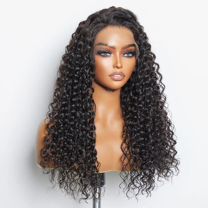 Hair Factory Water Wave 13x6 3D Front Lace Wig 150% Density-SQ2160199