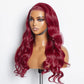 Hair Factory 99J 13x4 24" Body Wavy Lace Frontal Wig