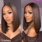 Hair Factory 4x4 12" Chestnut Brown Closure Bob Wig