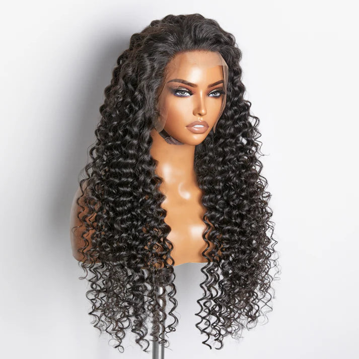 Hair Factory  13x4 Deep Wave Premade Frontal Lace Wig 200% Density-SQ5421453