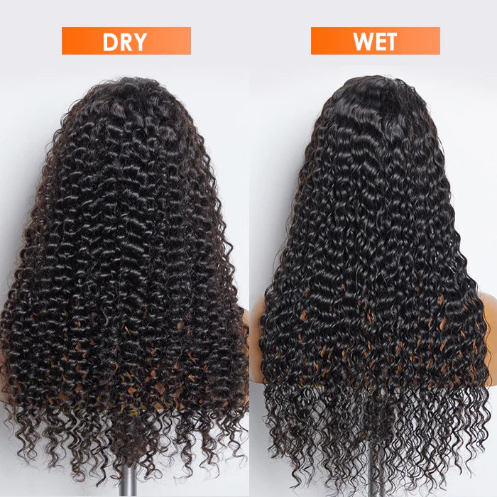 Hair Factory Deep Curly 13x6 3D Front Lace Wig 150% Density-SQ9270381