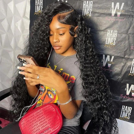 Hair Factory 4x4 12" Water Wavy Side Part Closure Wig