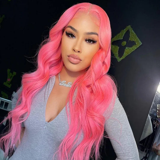 Hair Factory 4x4 14" Pink Closure Wig