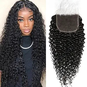 Hair Factory 5x5 HD 20" 1B Jerry Curly Lace Closure Wig