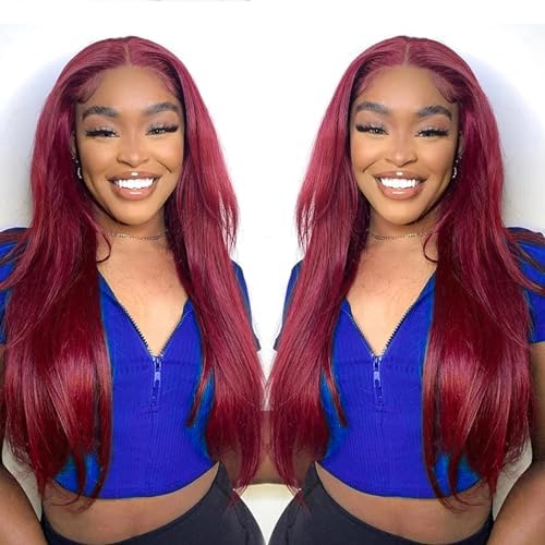 Hair Factory 99J 5x5 24" Body Wavy Lace Closure Wig
