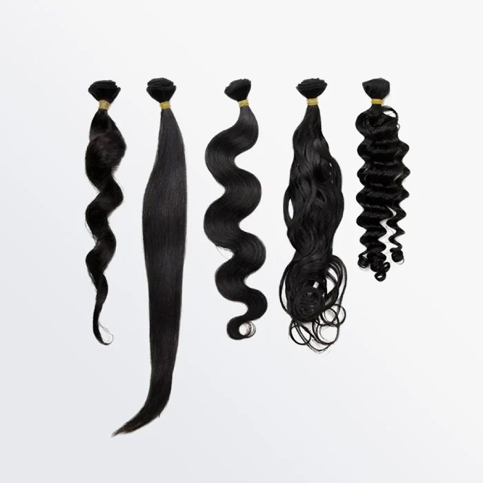 Hair Factory 10A 20g/pc 5 Textures Virgin Hair Mini Sample Pack