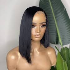 Hair Factory 13x4 12" Asymmetrical Blunt Bob-SQ1507861