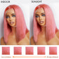 Hair Factory 4x4 14" Pink Closure Wig